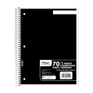 Mead 1Subject NotebookAssorted Colors - main view
