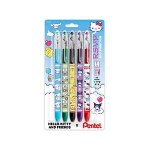 Hello Kitty RSVP Pen 5pk Ast Colors - main view